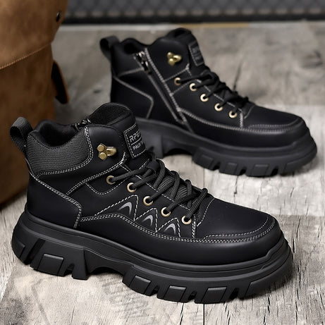 Men's Leather Martin Boots Trend Casual Shoes