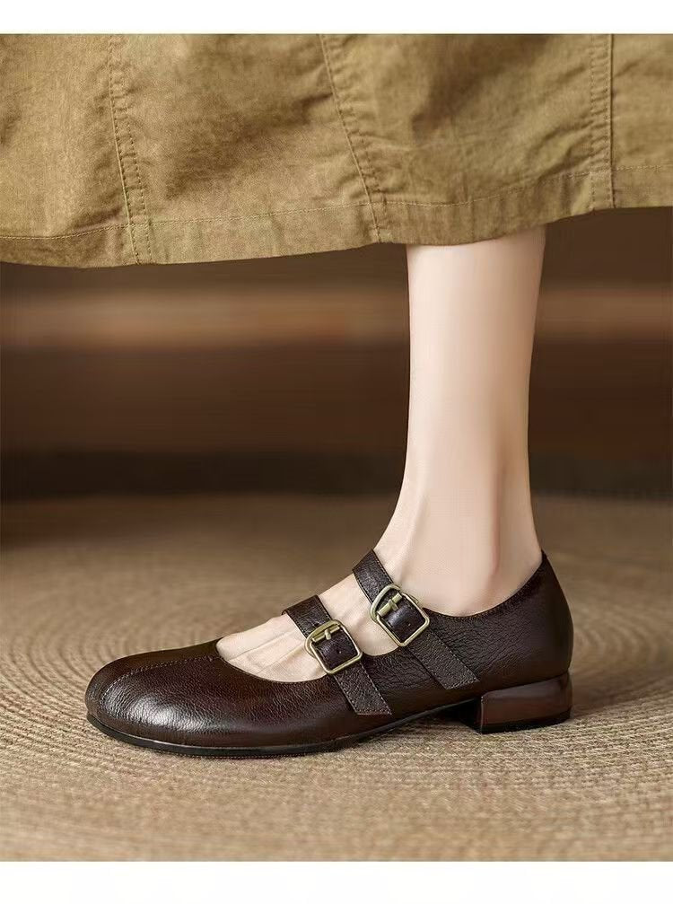 Women's Mary Jane PU Leather Shoes