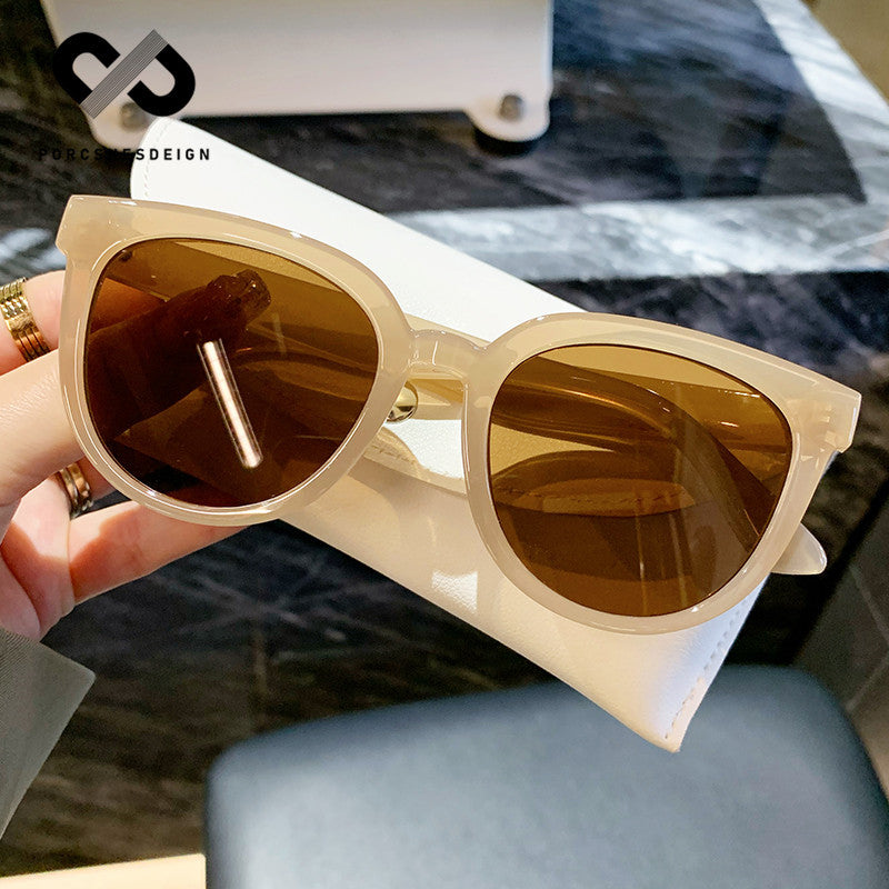 Women's Fashion Face and Thin UV-proof Sunglasses