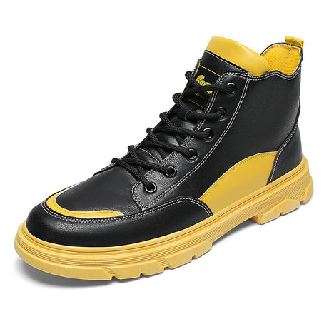 Men's Leather High-top Martin Boots Shoes