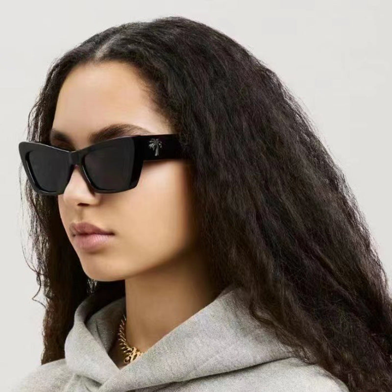 Women's Fashion Small Frame Cat Eye Sunglasses