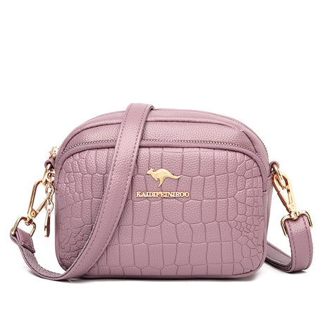 Women's Leather Crocodile Pattern Shoulder Bag