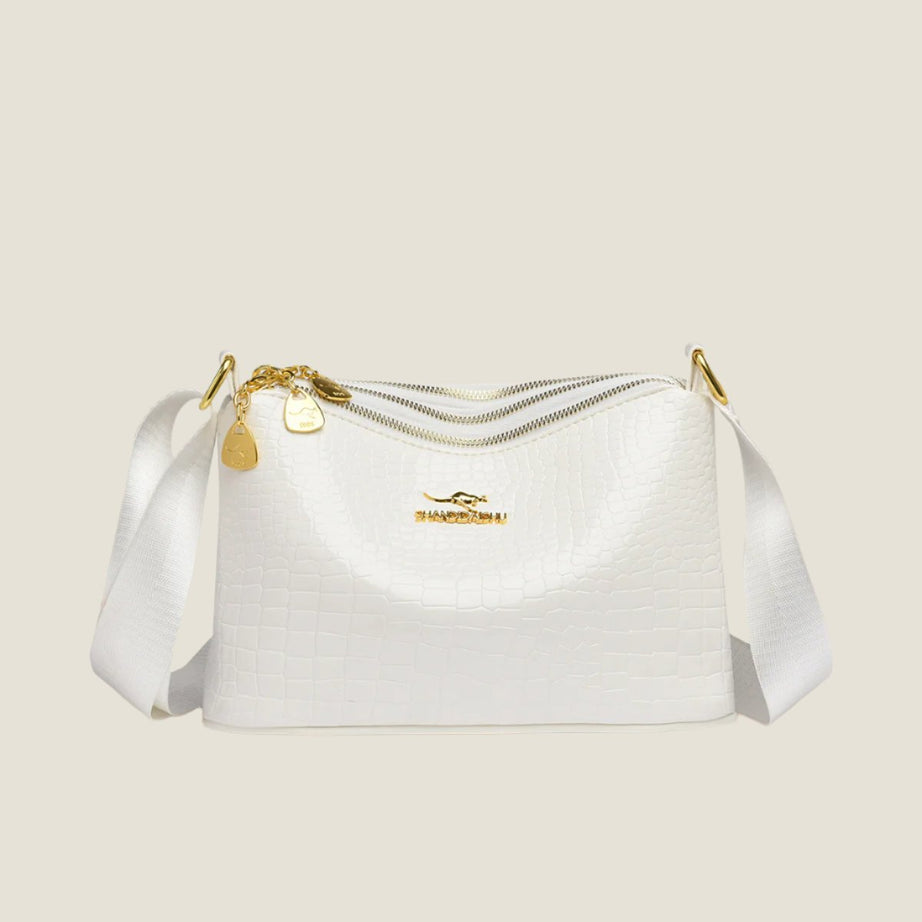 Women's Leather Crocodile Texture Crossbody Bag