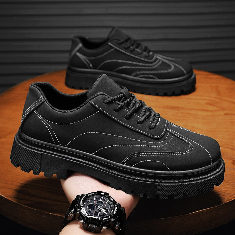 Men's Retro Style Fashion Low-Top Outdoor Leather Boots