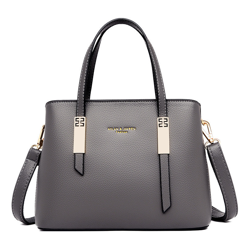Women's Leather Trendy Hand & Shoulder Bag