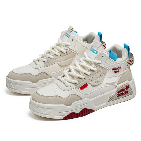 Men's Leather Thick-Soled Casual Shoes