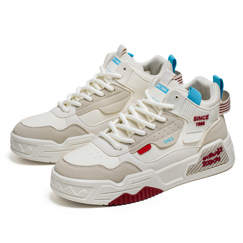 Men's Leather Thick-Soled Casual Shoes