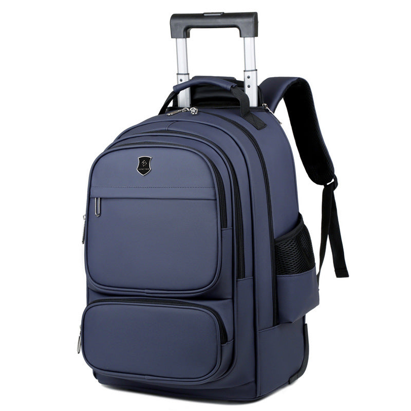 Men's Multi-Layer Travel Trolley Backpack