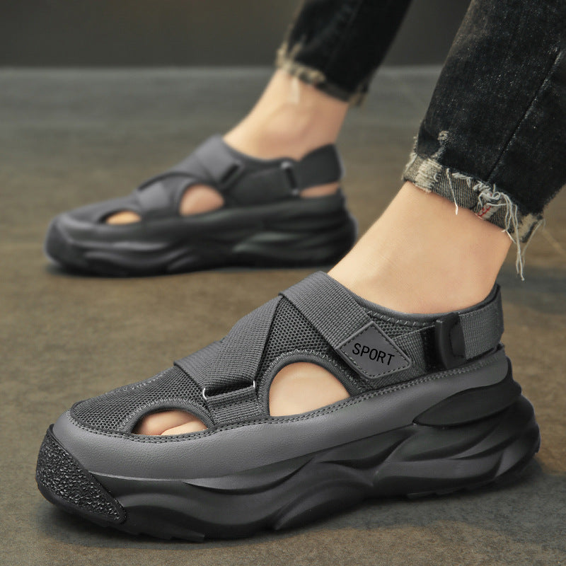 Men's Trendy Thick-Soled Velcro Casual Sandals