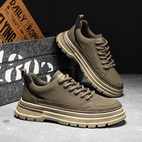 Men's Leather British Style Retro Casual Shoes