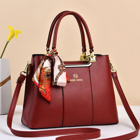 Women's Fashion Splicing Large-Capacity Shoulder Bag