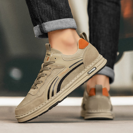 Men's Microfiber Retro Versatile Casual Shoes