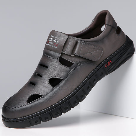 Men's Leather Breathable Casual Sandals
