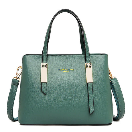 Women's Leather Trendy Hand & Shoulder Bag