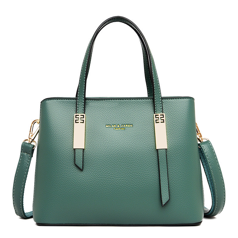 Women's Leather Trendy Hand & Shoulder Bag