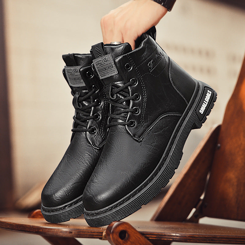 Men's High-Top Martin Boots Leather Shoes