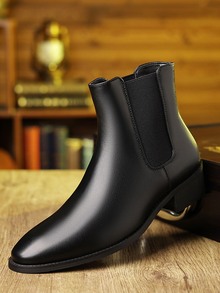 Men's Leather British Style Chelsea Boots