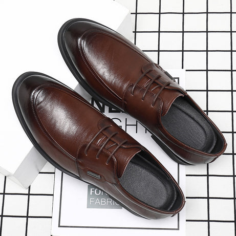 Men's Leather Derby British Style Casual Shoes