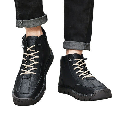Men's Leather Foot-Fitting Lazy Casual Shoes