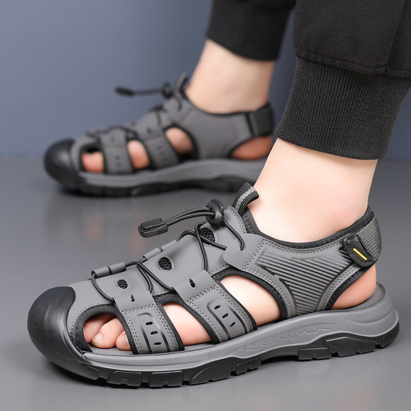 Men's Leather Outdoor Trendy Casual Sandals