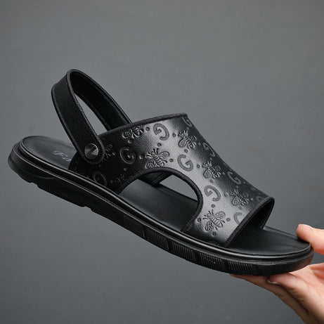 Men's Leather Breathable Casual Sandals