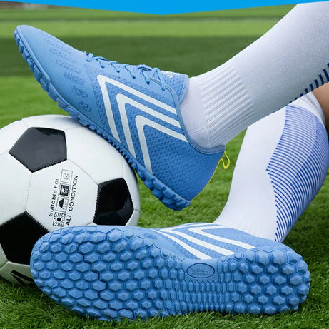 Men's Gamon Leather Football Turf Sports Shoes