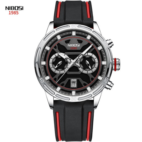 Men's Butterfly Double Snap Buckle   Watch