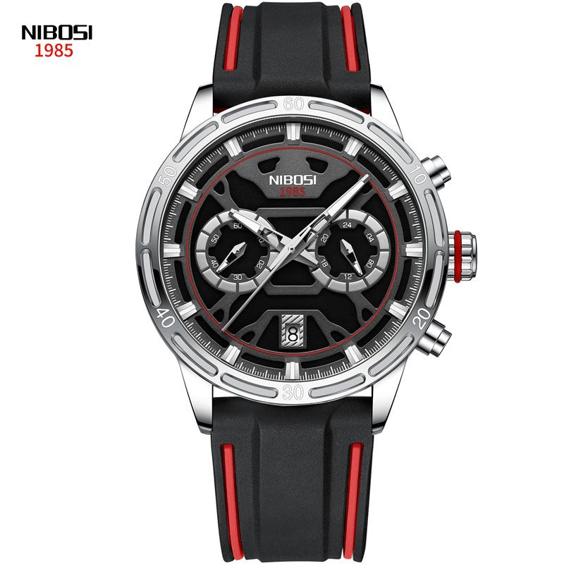 Men's Butterfly Double Snap Buckle   Watch