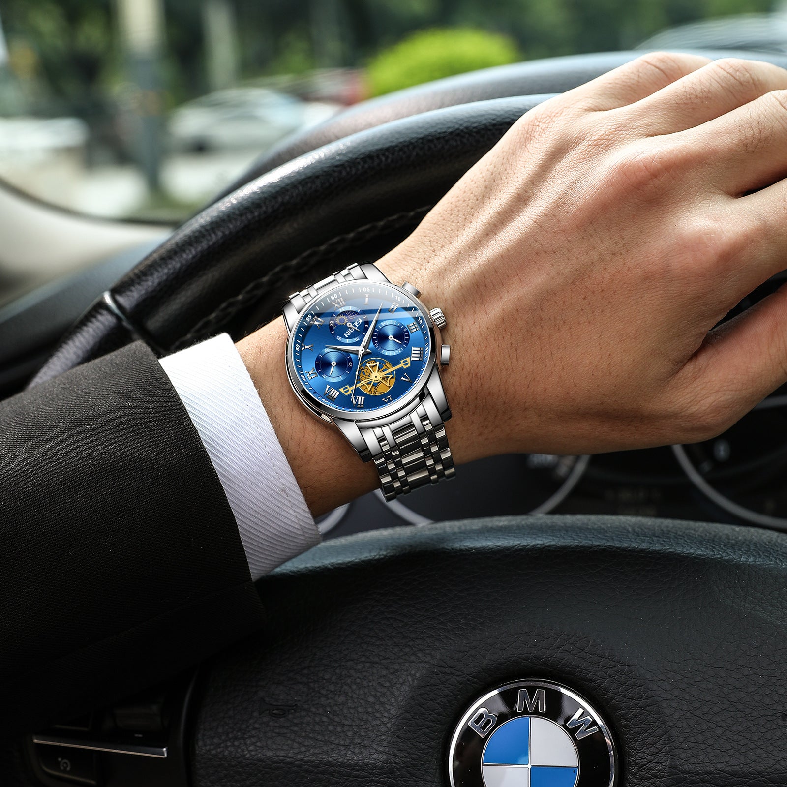 Men's Luminous Waterproof Multi-function Watch