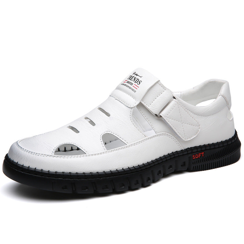 Men's Leather Breathable Casual Sandals