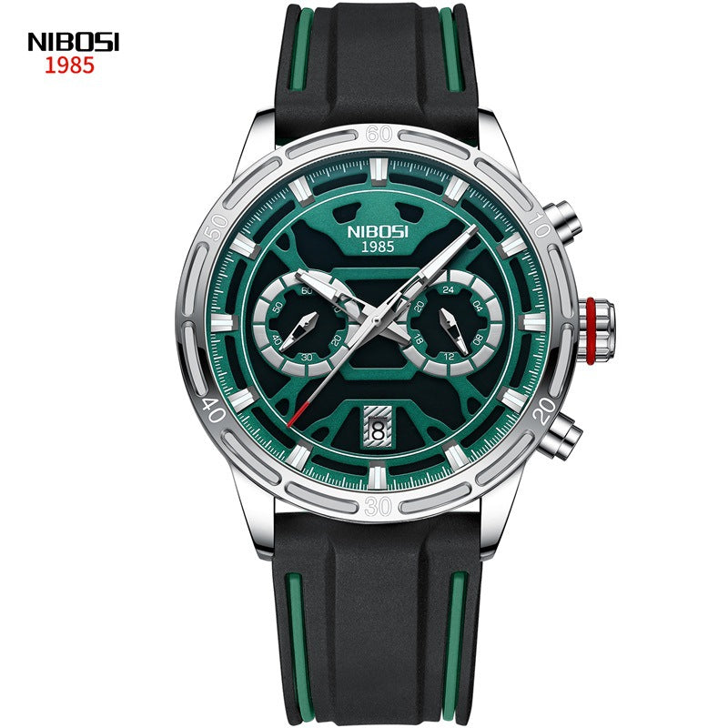 Men's Butterfly Double Snap Buckle   Watch