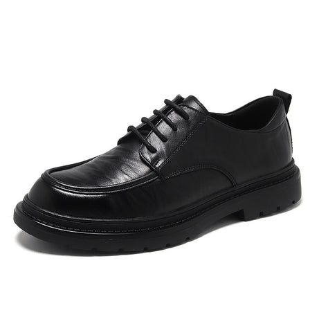 Men's Leather Business Formal Shoes - Pure Black