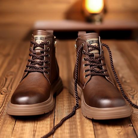 Men's Leather Martin Boots British style Shoes