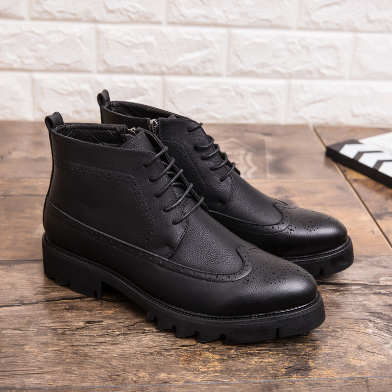 Men's Leather Fashion Casual Martin Boots