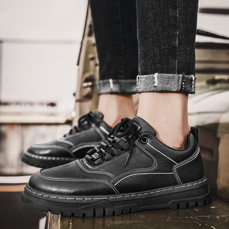 Men's Fashion Trend Low-Top Leather Shoes