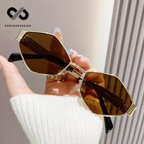 Men's Personalized Polygonal Hip Hop Retro Small Sunglasses