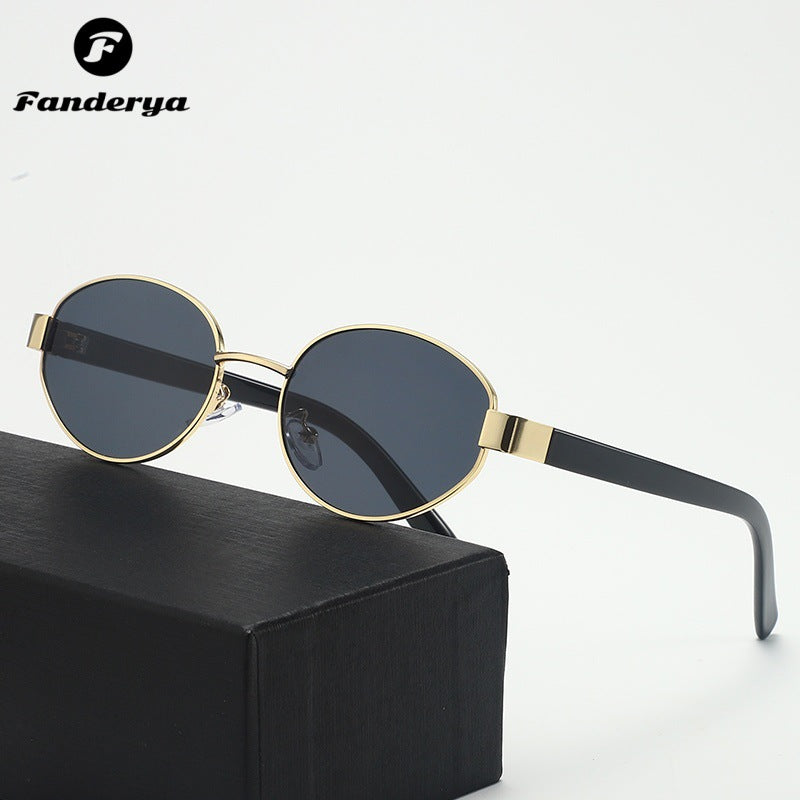 Women's UV-Protract Trendy Metal Sunglasses