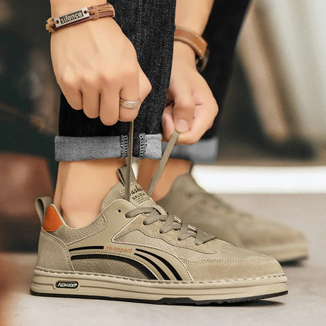 Men's Microfiber Retro Versatile Casual Shoes