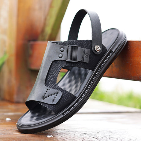 Men's Leather Wear-Resistant Casual Sandals