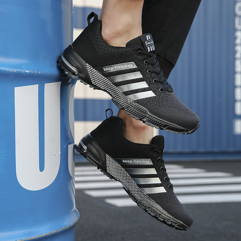 Men's Fly-woven Breathable Running Shoes