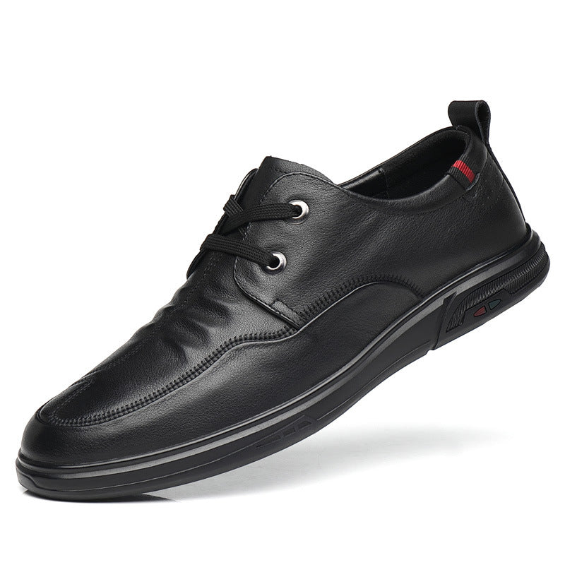 Men's Leather Low-Top Casual Shoes