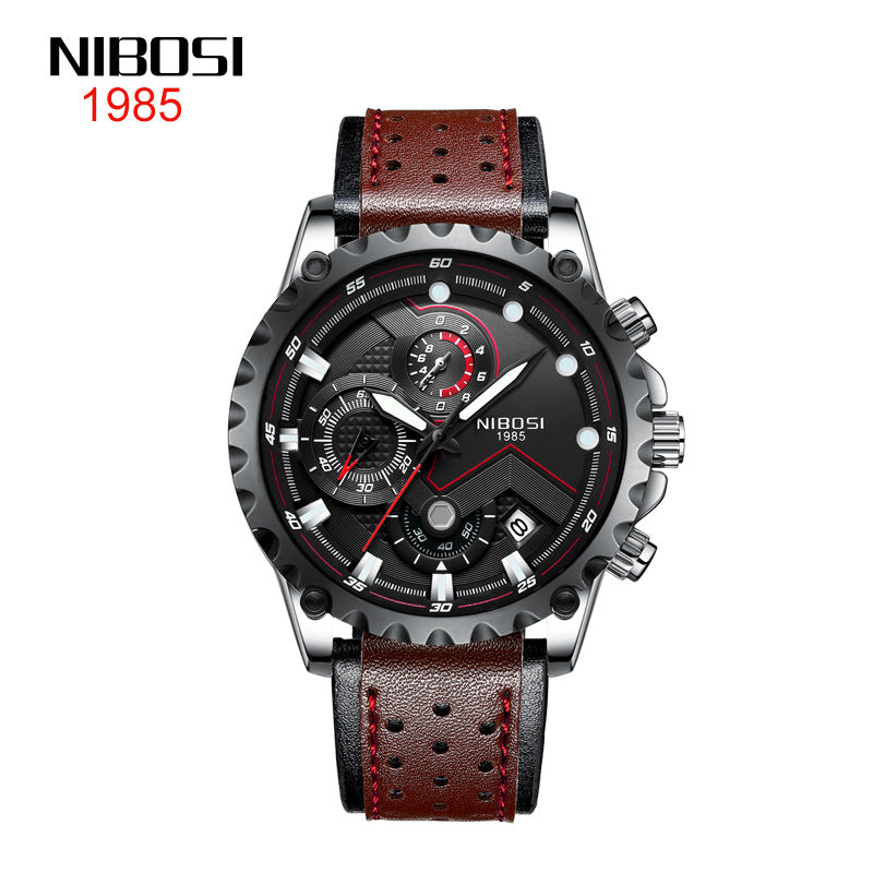 Men's  Waterproof Solid Steel Belt Watch
