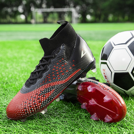 Men's Fly-Woven Football High-Top Sports Shoes