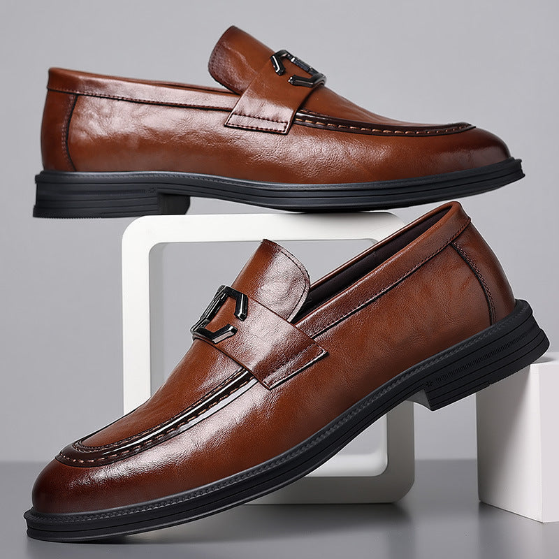 Men's Leather British Style Versatile Shoes