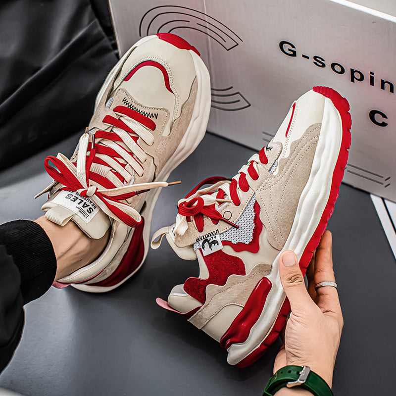 Men's Retro Breathable Trend Thick-Soled Casual Shoes