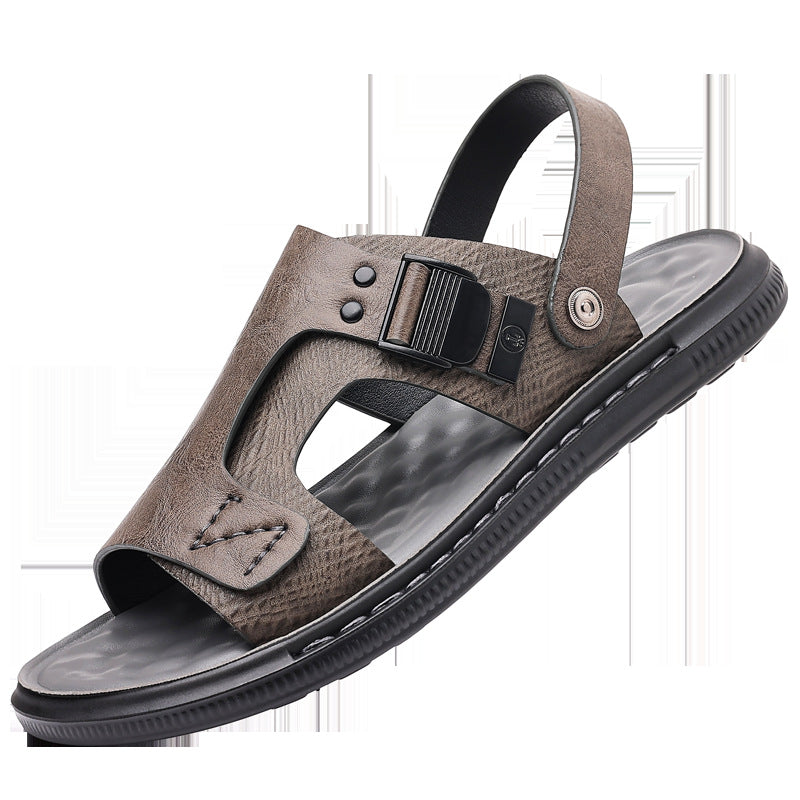 Men's Leather Wear-Resistant Casual Sandals