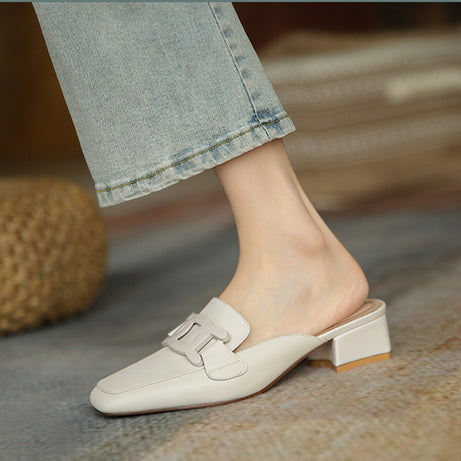 Women's Real Soft Leather Slippers