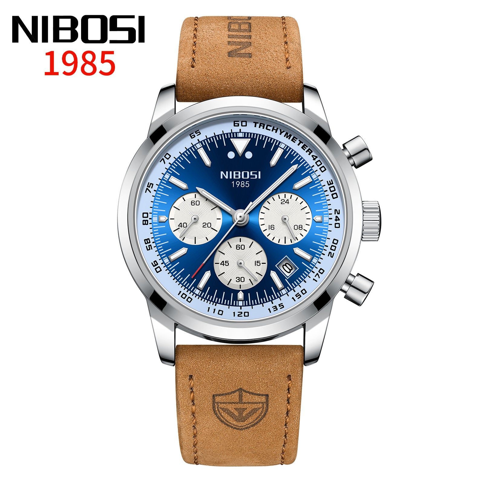 Men's Large Dial Calendar Display  Watche