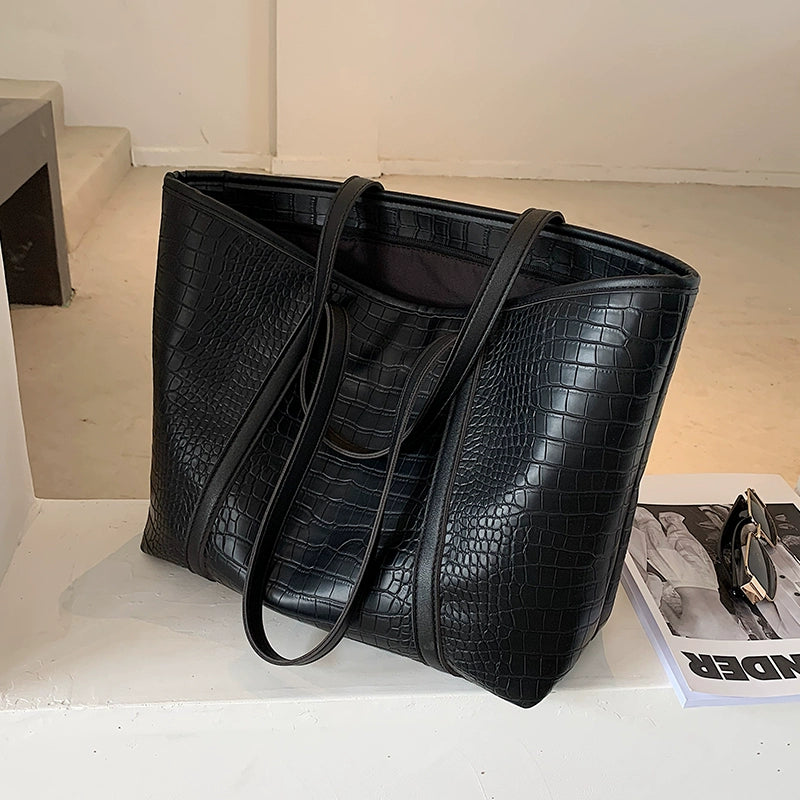 Women's Leather Large Capacity Trendy Shoulder Bag