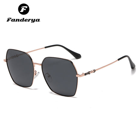 Women's Polarized Anti-ultraviolet Trend Round Face Sunglasses